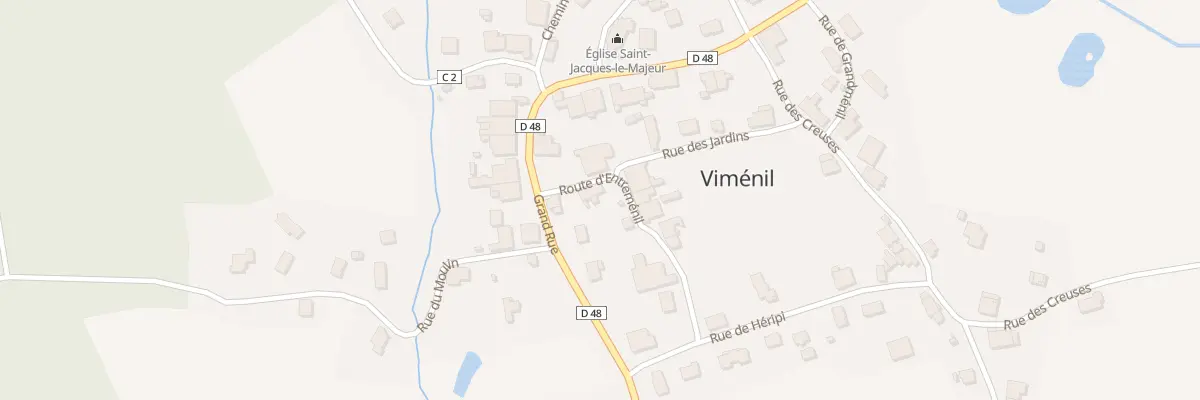 Plan du 2 Rte d’Entremenil à Viménil