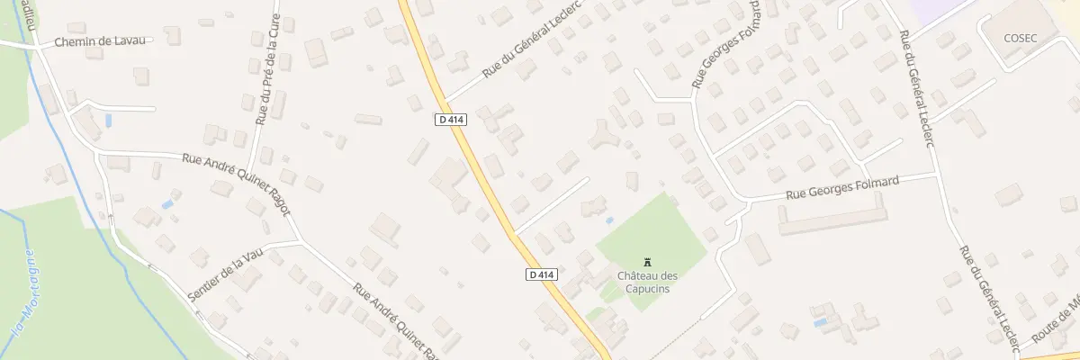 Plan du 28 Rue Alban Fournier à Rambervillers