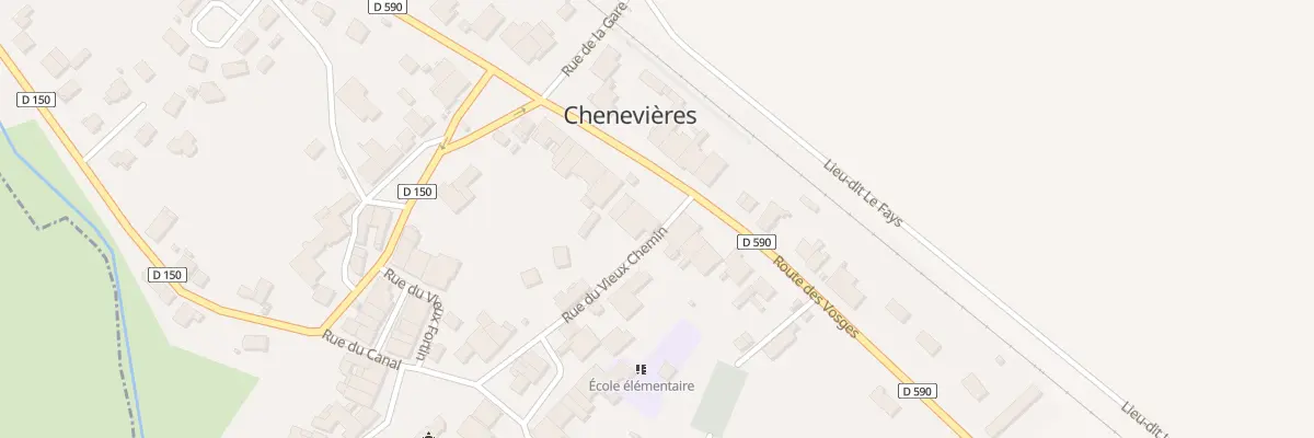 Plan du 16 Rte des Vosges à Chenevières