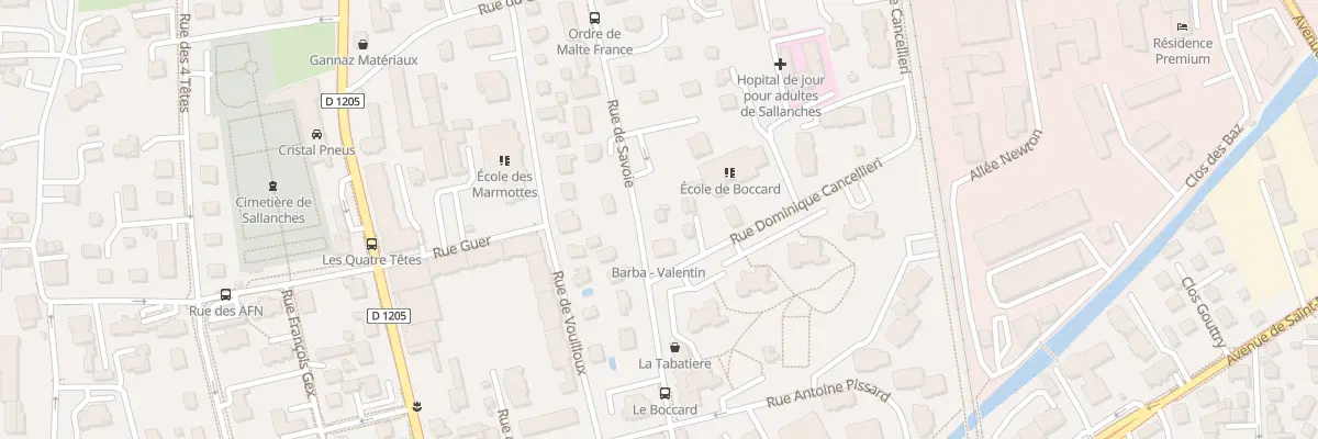 Plan du 158 Rue de Savoie à Sallanches