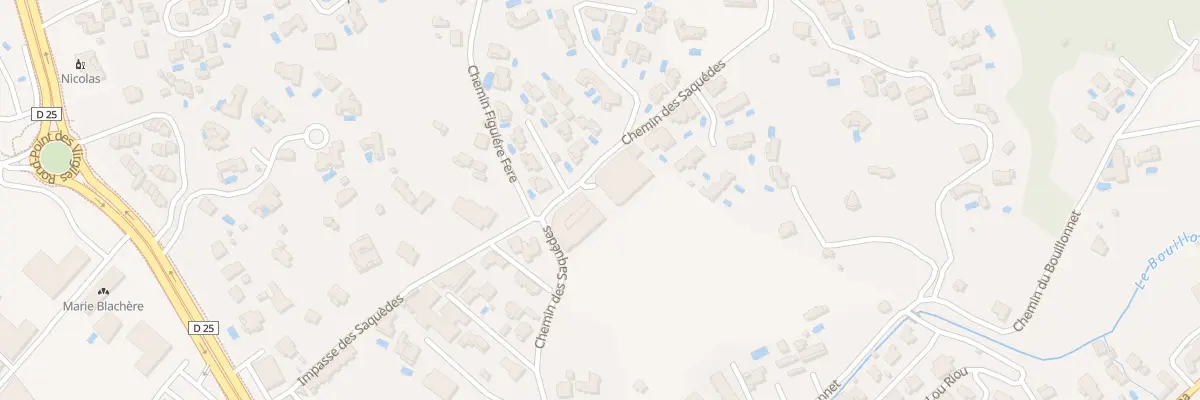 Plan du 24 Che des Saquèdes à Sainte-Maxime