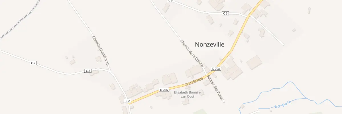 Plan du 13 Gr Grande Rue à Nonzeville