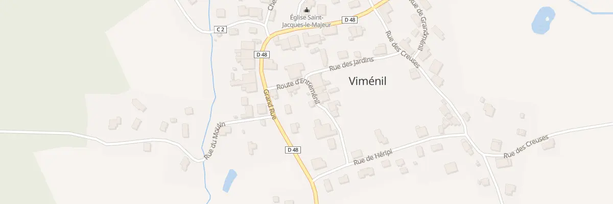 Plan du 4 Rte d’Entremenil à Viménil