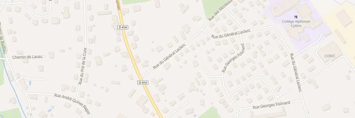 Plan du 55 Rue General Leclerc à Rambervillers