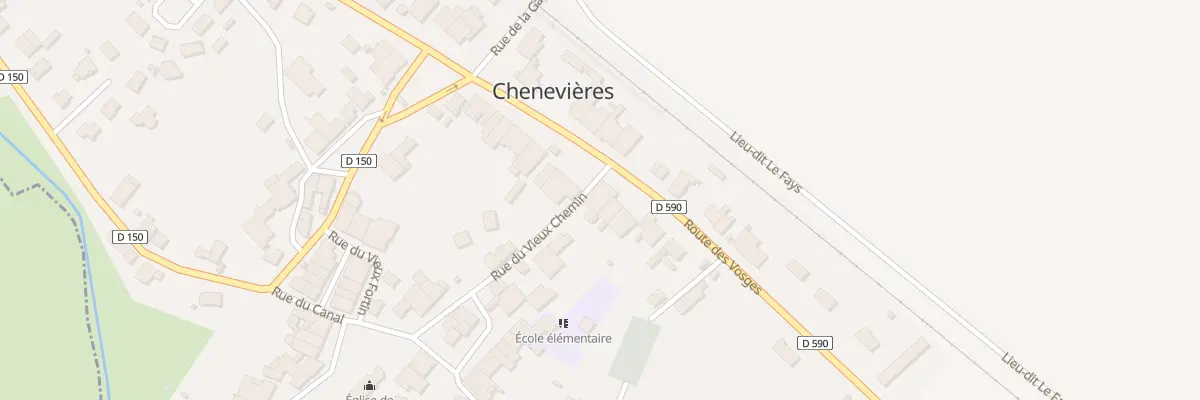 Plan du 1 Rue du Vieux Chemin à Chenevières