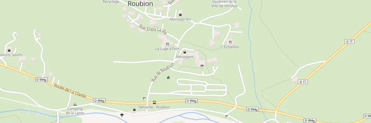 Plan du 5297 Entre la Via à Névache