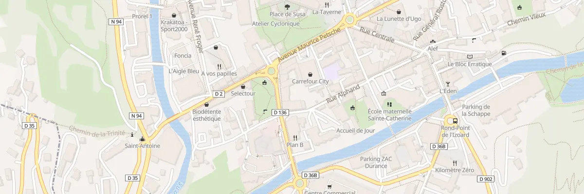 Plan du 9 Av Gen de Gaulle à Briançon