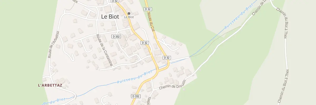 Plan du 1416 Rte du Chef Lieu au Biot