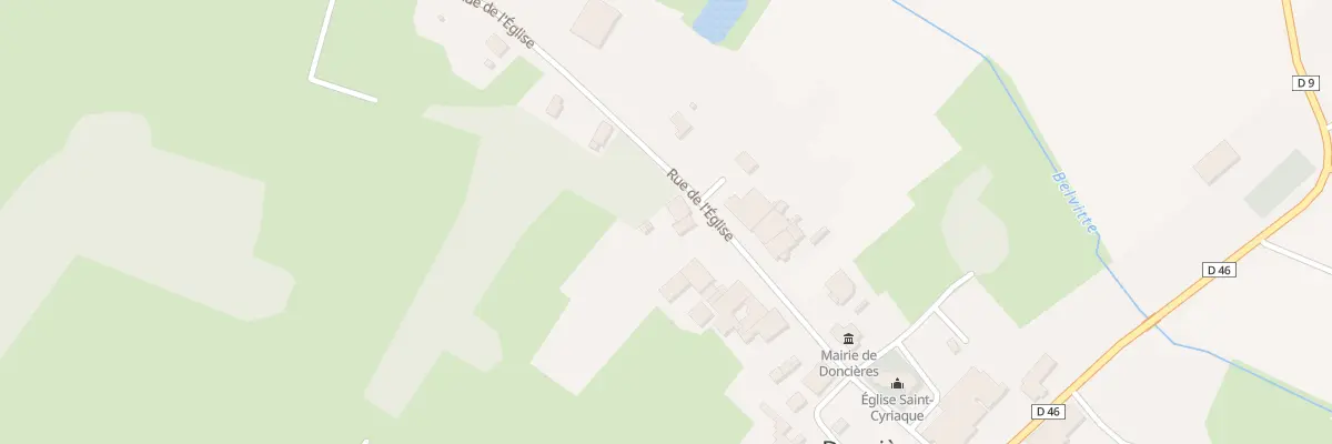 Plan du 257 Rue de l’Eglise à Doncières