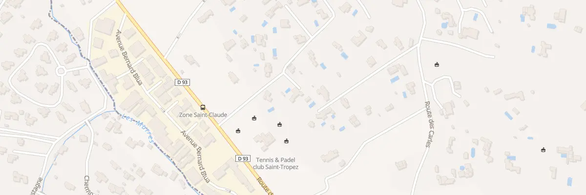 Plan du 73B Rte des Plages à Saint-Tropez