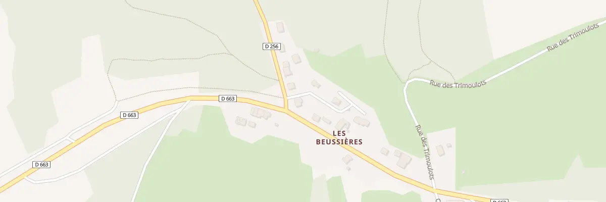 Plan du 1 Rte de Beutal à Longevelle-sur-Doubs