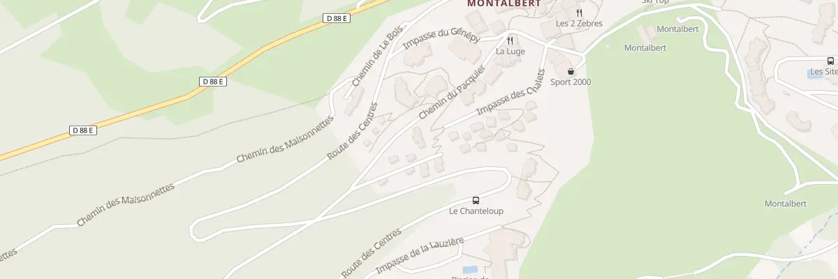 Plan du 9140 Les Chalets du Planay à Aime-la-Plagne