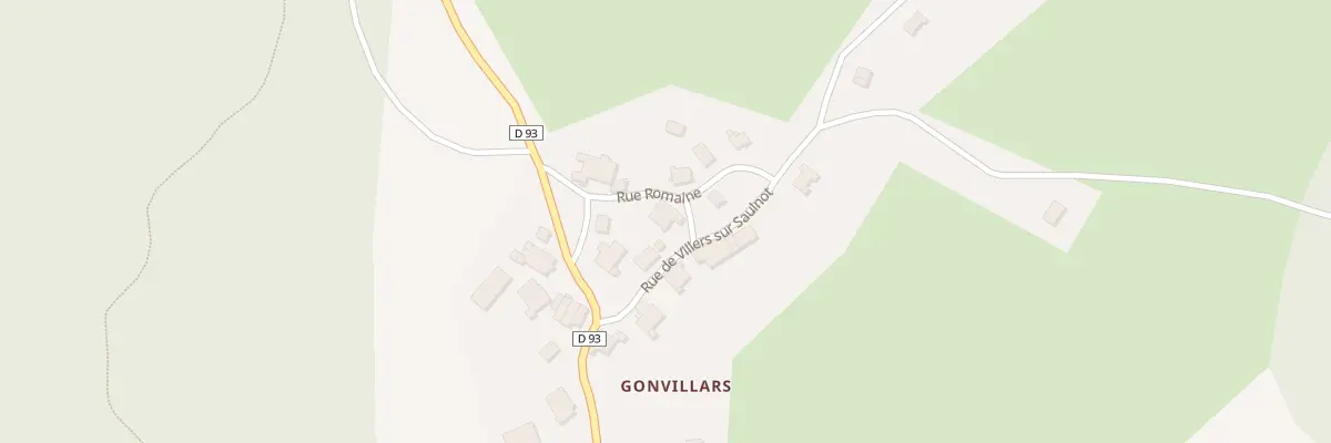 Plan du 1 Rue de l’Ecole de Gonvillars à Saulnot