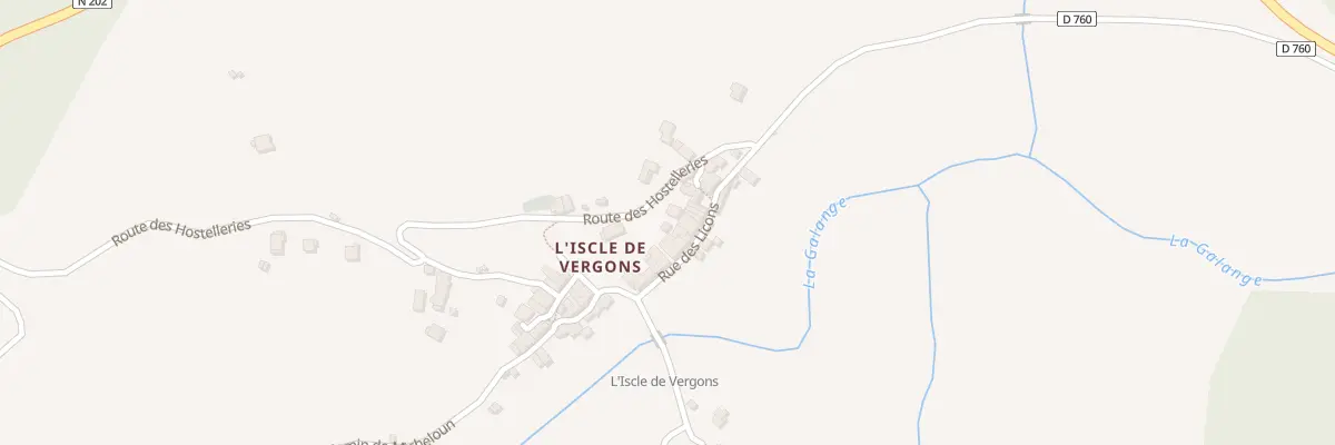 Plan du 7111 L’Iscle à Vergons