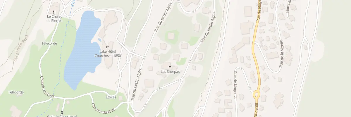 Plan du 813 Rue du Jardin-Alpin à Courchevel