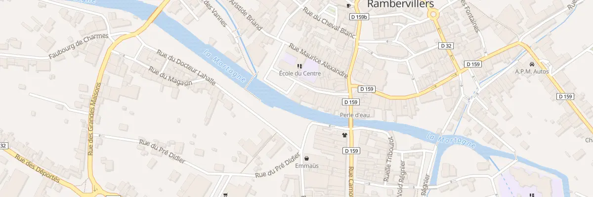 Plan du 9003 Pl Emile Drouel à Rambervillers