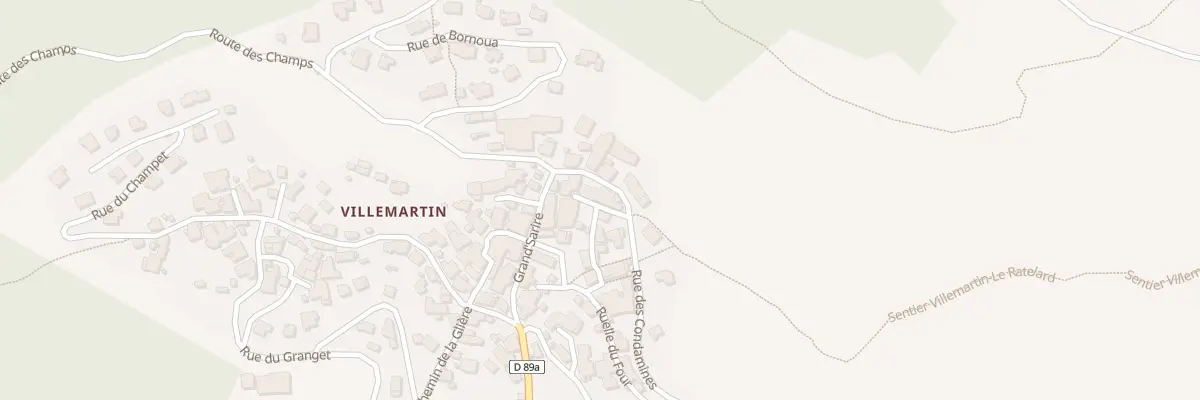 Plan du 5352 Villemartin à Bozel