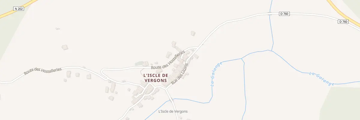 Plan du 5013 L’Iscle à Vergons