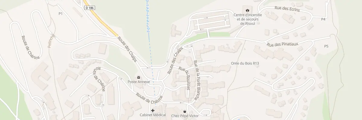Plan du 160 Rte des Chalps à Risoul
