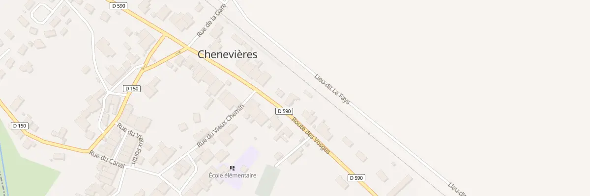 Plan du 25 Rte des Vosges à Chenevières