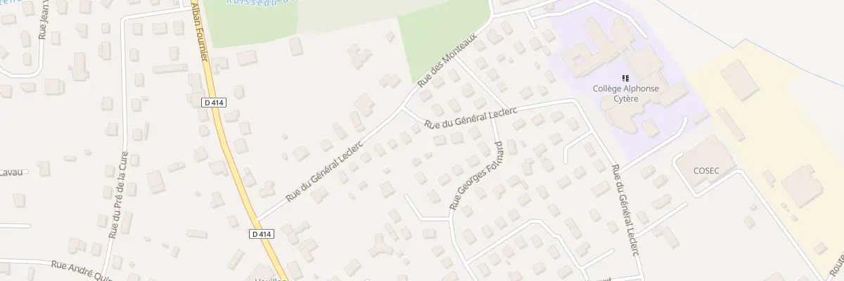 Plan du 43 Rue General Leclerc à Rambervillers