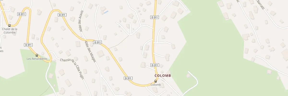 Plan du 1180 Rte de la Cry-Cuchet à Combloux