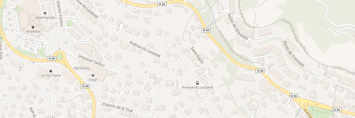 Plan du 34 Av du Lautaret à Briançon