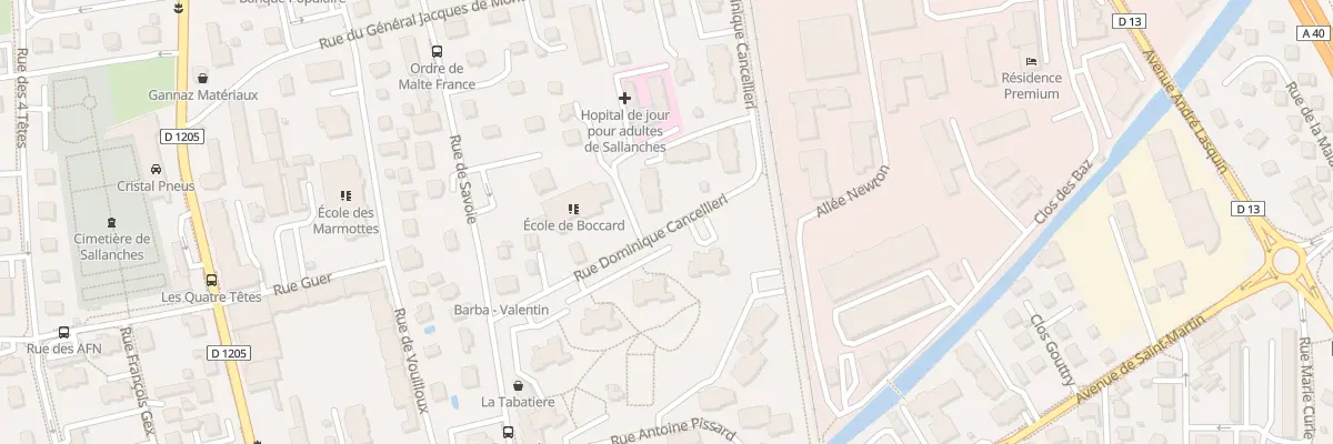Plan du 70 Rue Dominique Cancellieri à Sallanches