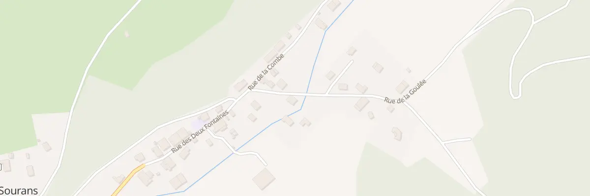 Plan du 2 Rue de la Goulée à Sourans