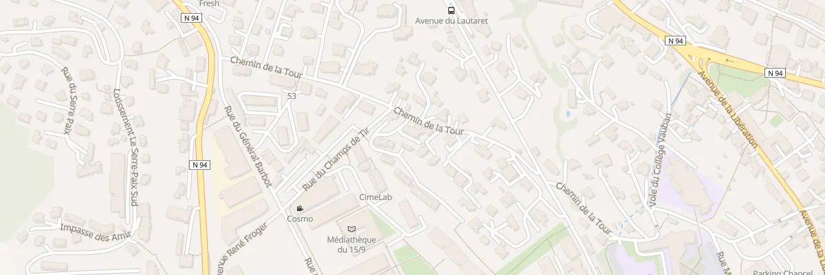 Plan du 37 Che de la Tour à Briançon