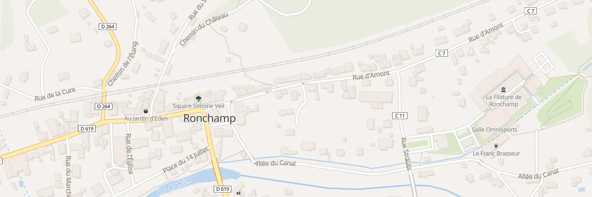 Plan du 6B Rue d’Amont à Ronchamp