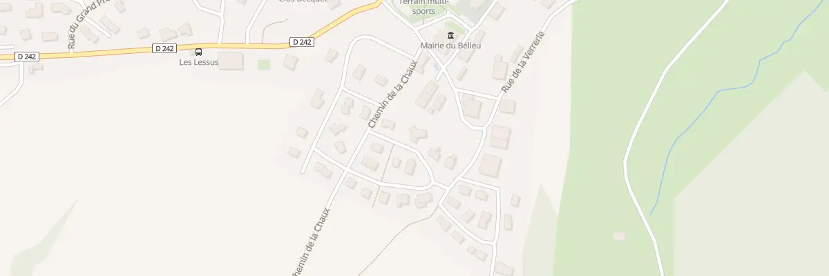 Plan du 3 Rue du Clos de l’Epaule au Bélieu