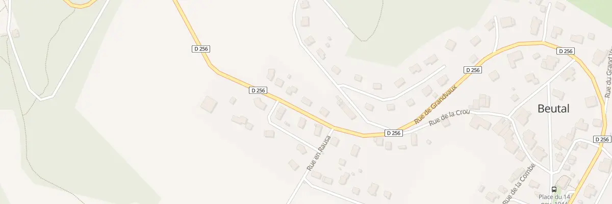 Plan du 20 Rue de Grandvaux à Beutal