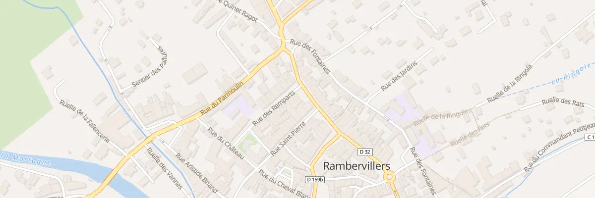 Plan du 36 Rue des Remparts à Rambervillers