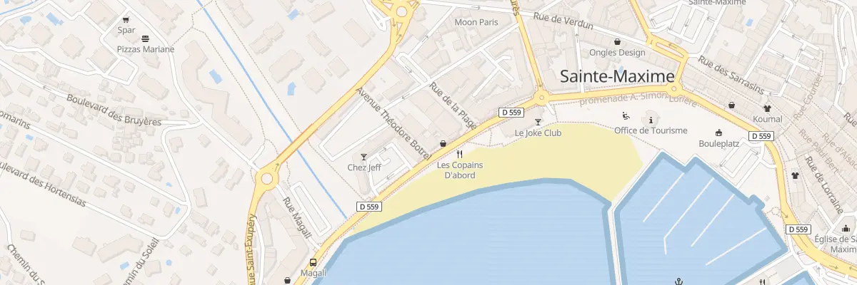 Plan du 1 Av Théodore Botrel à Sainte-Maxime