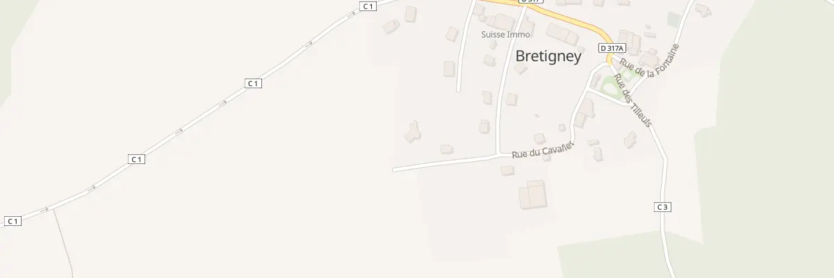 Plan du 6 Imp des Vergers à Bretigney