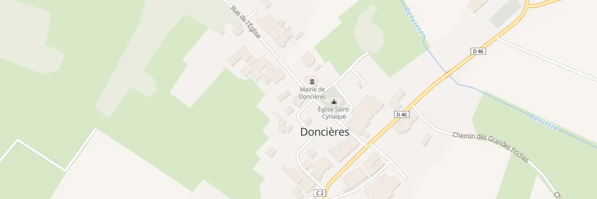 Plan du 117 Rue de l’Eglise à Doncières