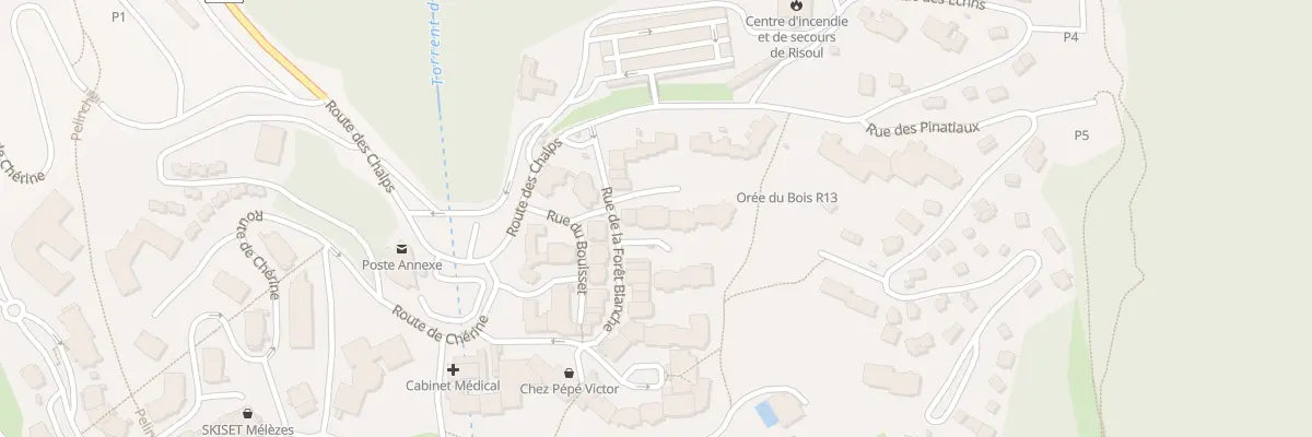 Plan du 45 Rue de la Forêt Blanche à Risoul