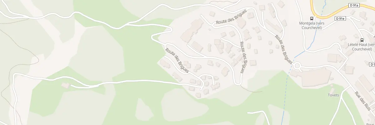 Plan du 861 Rte des Brigues à Courchevel