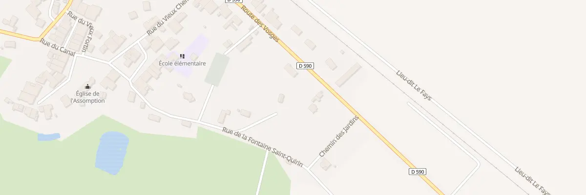 Plan du 40 Rte des Vosges à Chenevières
