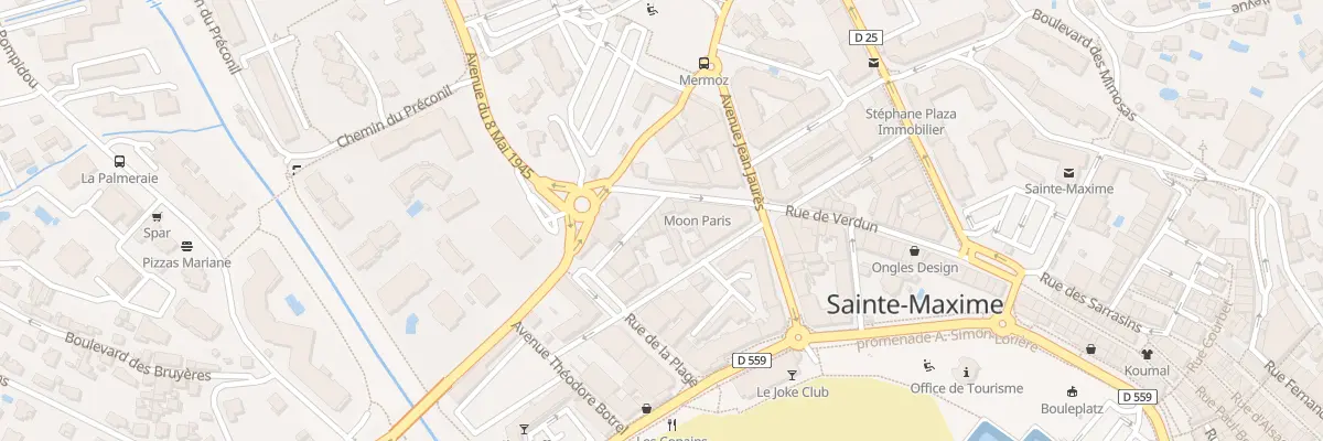 Plan du 2 Rue des Frères Battaglia à Sainte-Maxime