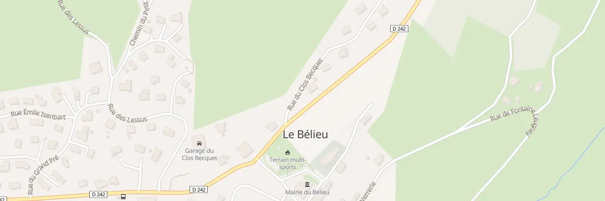 Plan du 2 Le Clos Becquet au Bélieu