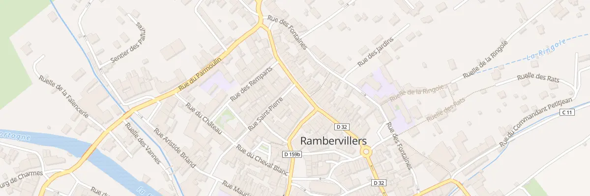 Plan du 22 Rue Saint Pierre à Rambervillers