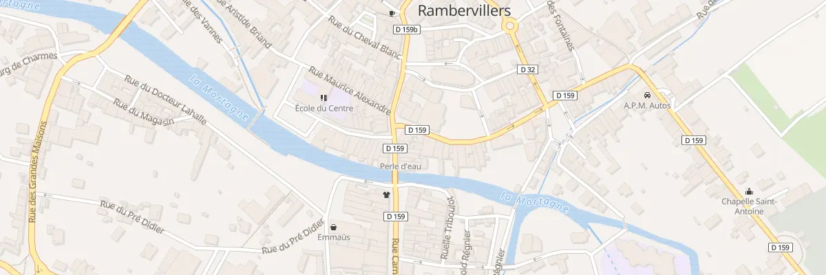Plan du 2 Rue Clemenceau à Rambervillers