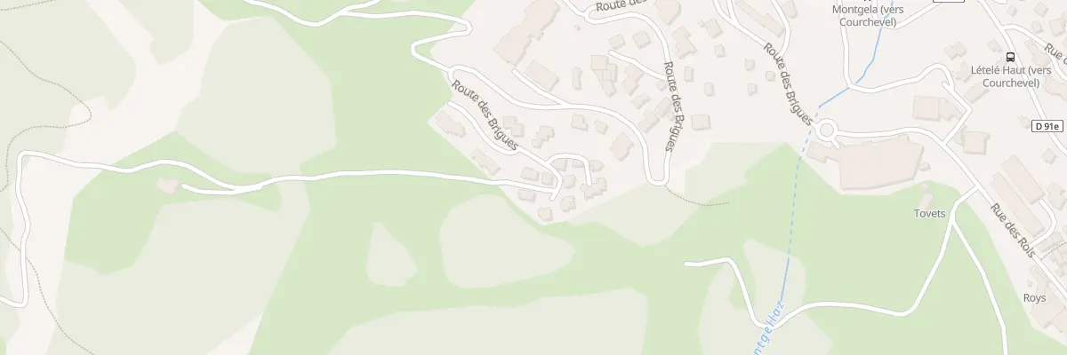 Plan du 930 Rte des Brigues à Courchevel
