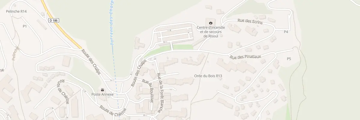 Plan du 5240 Les Chalps à Risoul
