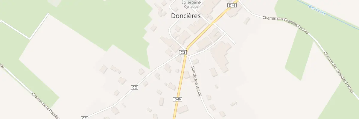 Plan du 12 Rte de Rambervillers à Doncières