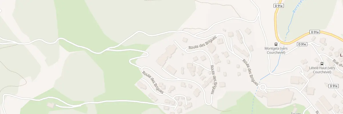 Plan du 700 Rte des Brigues à Courchevel