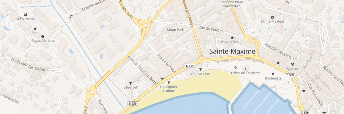 Plan du 9 Rue de la Plage à Sainte-Maxime