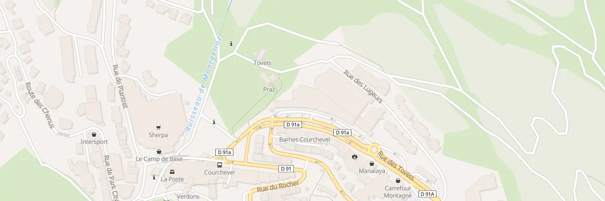 Plan du 5853D Imm La Porte de Courchevel à Courchevel